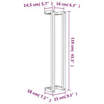 Håndklestativ 23X18X110 Cm Heltre Furu