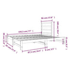 Uttrekkbar Dagseng 2X(90X190) Cm Heltre Furu
