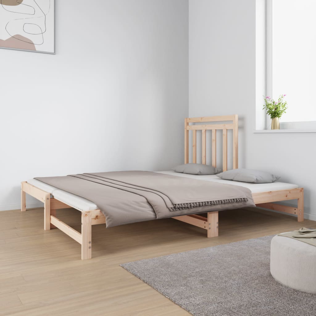 Uttrekkbar Dagseng 2X(90X190) Cm Heltre Furu