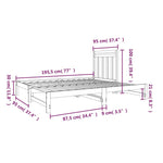 Uttrekkbar Dagseng 2X(90X190) Cm Heltre Furu