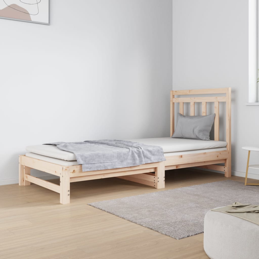 Uttrekkbar Dagseng 2X(90X190) Cm Heltre Furu