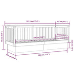 Dagseng Honningbrun 75X190 Cm Heltre Furu