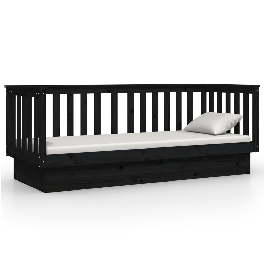 Dagseng Svart 90X190 Cm Heltre Furu