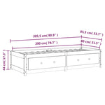 Dagseng Uten Madrass 80X200 Cm Heltre Furu