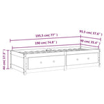 Dagseng 90X190 Cm Single Heltre Furu