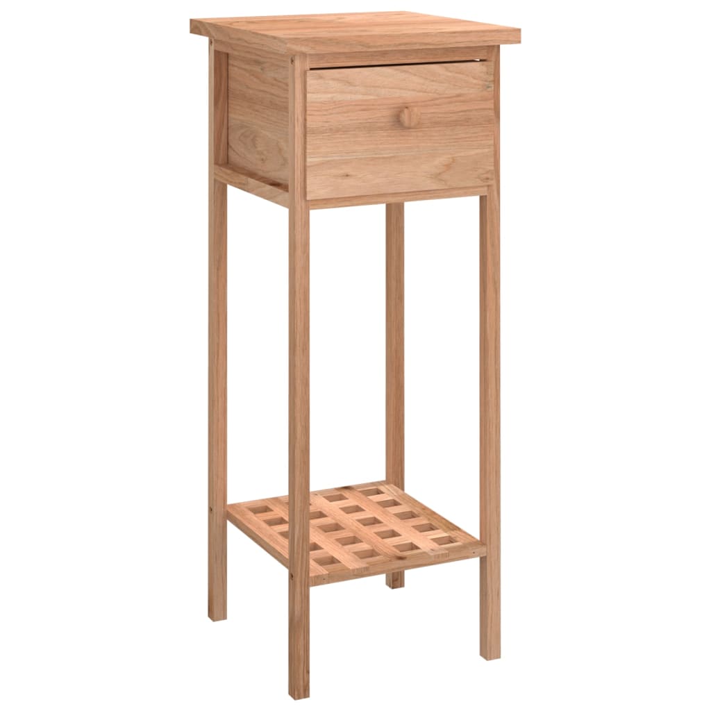 Sidebord Med Skuff 25X25X60 Cm Heltre Valnøtt