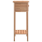 Sidebord Med Skuff 25X25X60 Cm Heltre Valnøtt