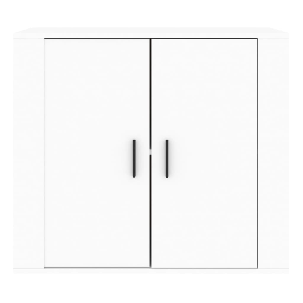 Skjenk Hvit 80X33X70 Cm Konstruert Tre