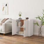 Skjenk Hvit 80X33X70 Cm Konstruert Tre