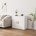 Skjenk Hvit 80X33X70 Cm Konstruert Tre