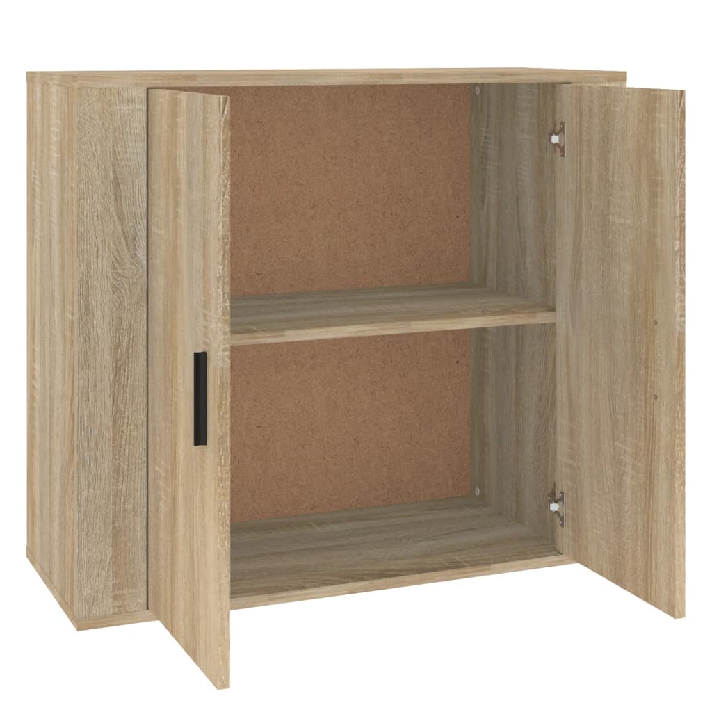 Skjenk Sonoma Eik 80X33X70 Cm Konstruert Tre