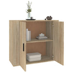 Skjenk Sonoma Eik 80X33X70 Cm Konstruert Tre