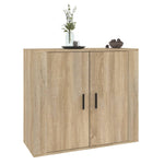 Skjenk Sonoma Eik 80X33X70 Cm Konstruert Tre