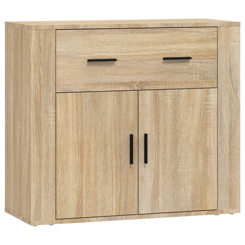 Skjenk Sonoma Eik 80X33X70 Cm Konstruert Tre
