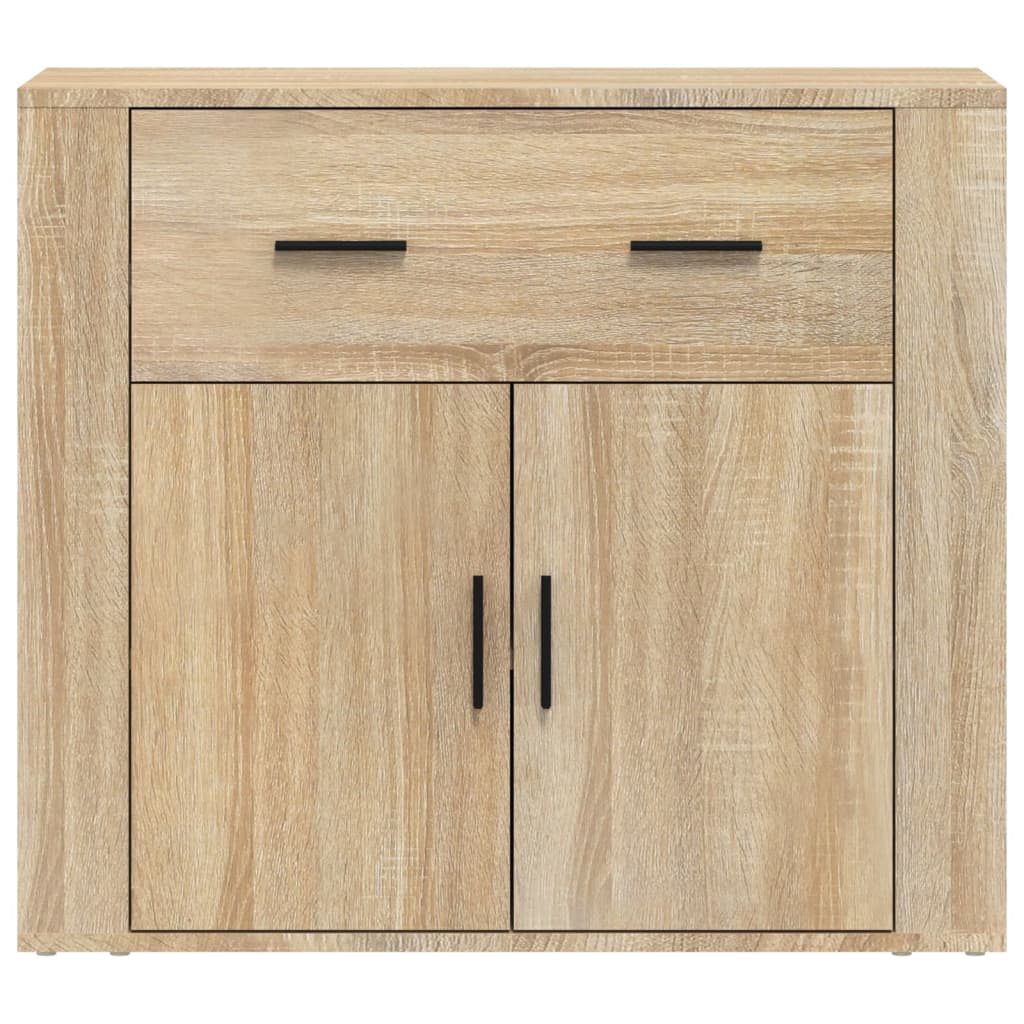 Skjenk Sonoma Eik 80X33X70 Cm Konstruert Tre
