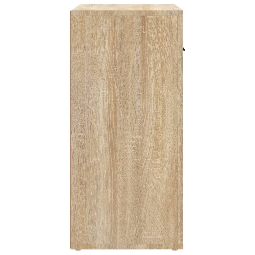 Skjenk Sonoma Eik 80X33X70 Cm Konstruert Tre