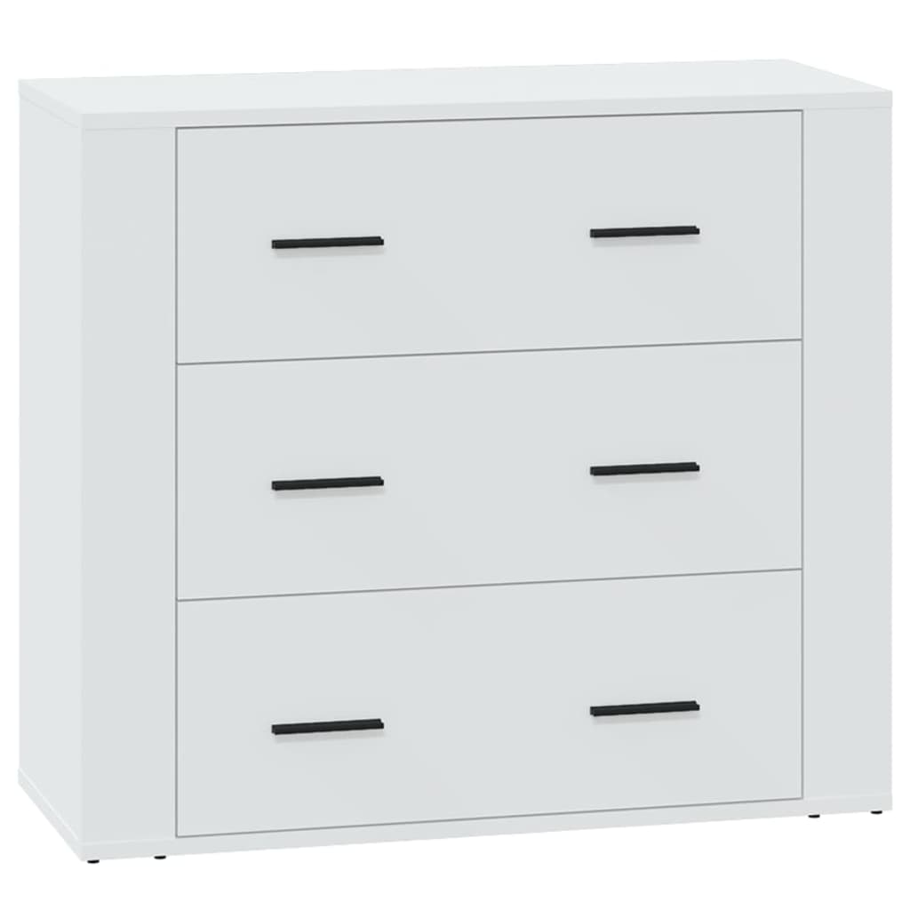Skjenk Hvit 80X33X70 Cm Konstruert Tre