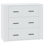 Skjenk Hvit 80X33X70 Cm Konstruert Tre