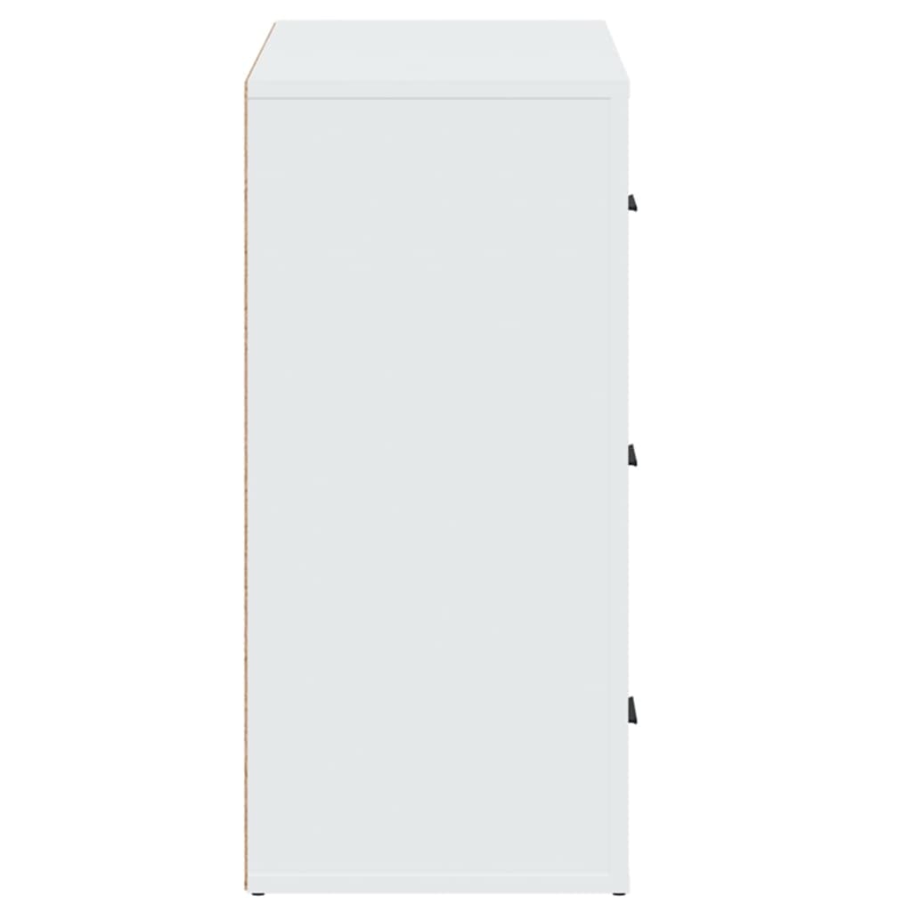 Skjenk Hvit 80X33X70 Cm Konstruert Tre