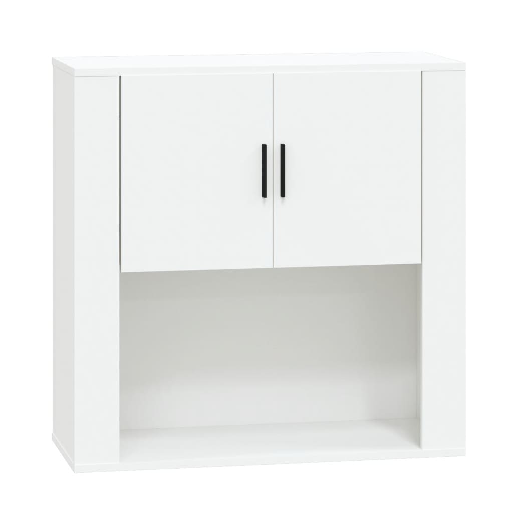 Veggskap Hvit 80X33X80 Cm Konstruert Tre