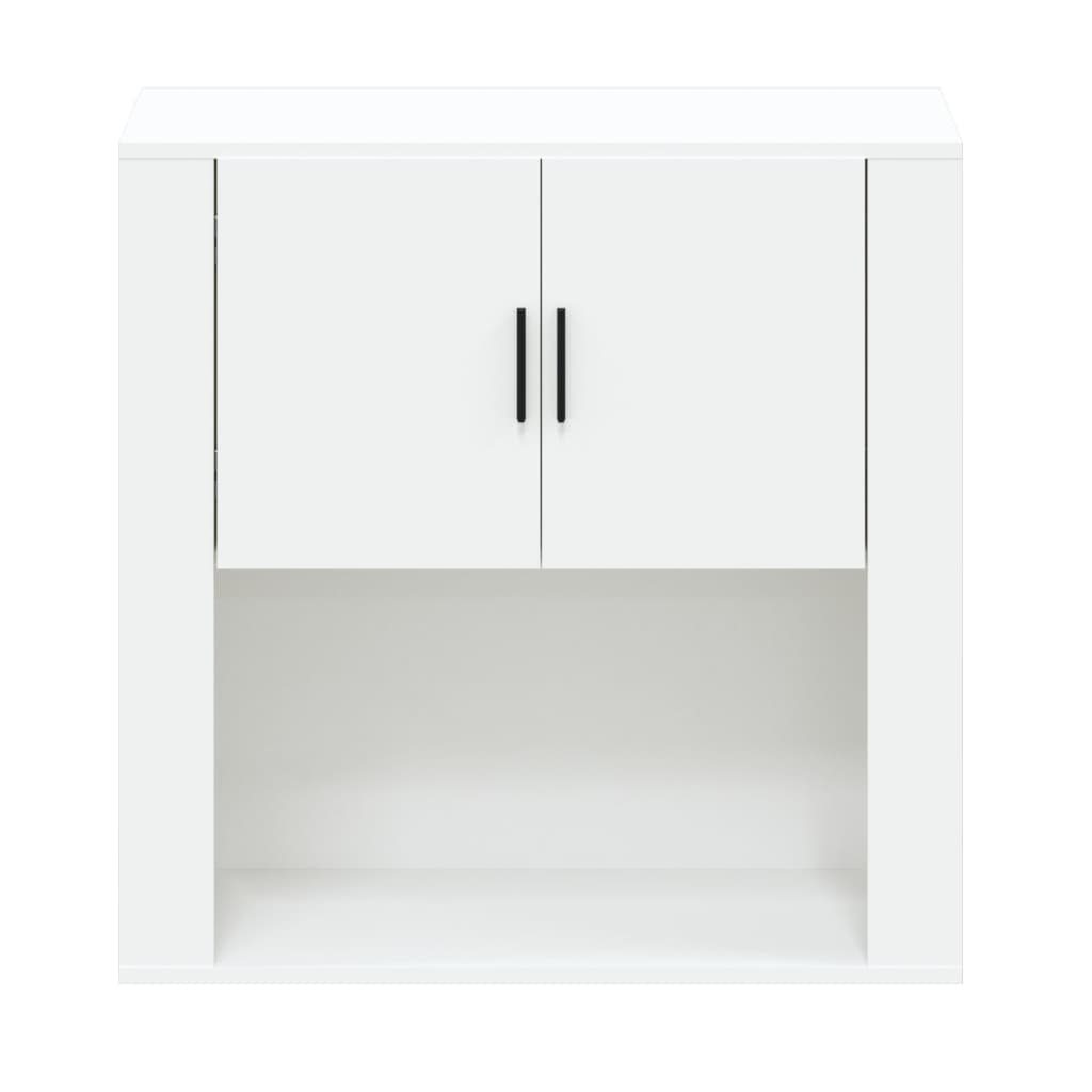 Veggskap Hvit 80X33X80 Cm Konstruert Tre