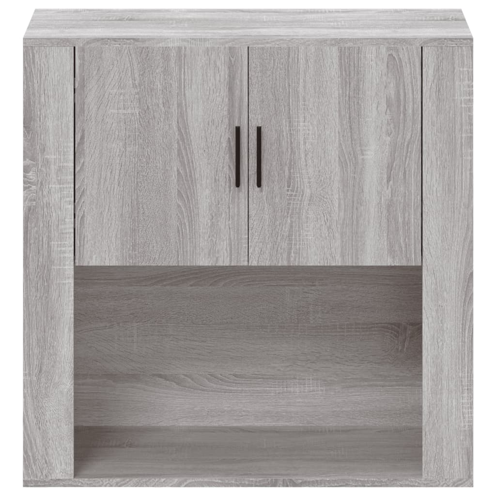 Veggskap Grå Sonoma 80X33X80 Cm Konstruert Tre