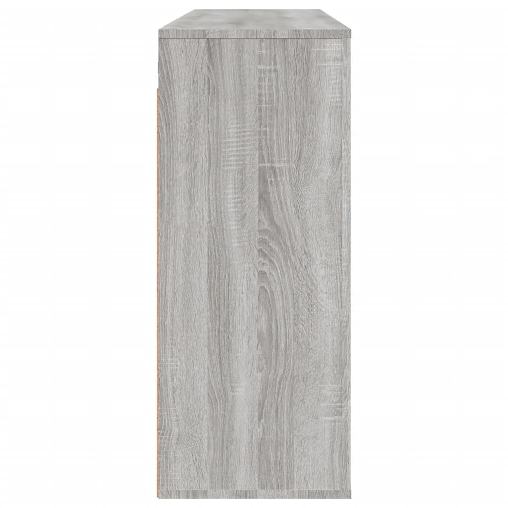 Veggskap Grå Sonoma 80X33X80 Cm Konstruert Tre