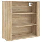 Veggskap Sonoma Eik 80X33X80 Cm Konstruert Tre