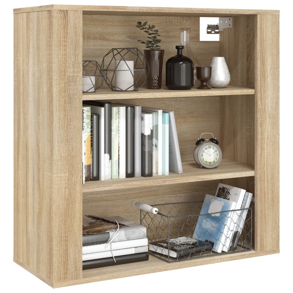 Veggskap Sonoma Eik 80X33X80 Cm Konstruert Tre