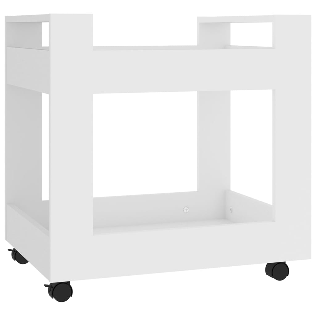 Tralle Til Skrivebord Hvit 60X45X60 Cm Konstruert Tre