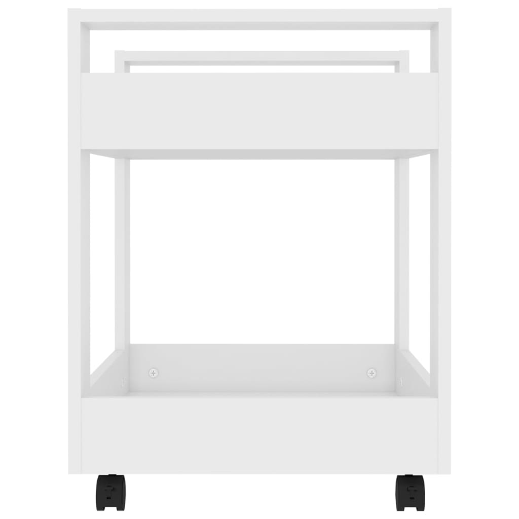 Tralle Til Skrivebord Hvit 60X45X60 Cm Konstruert Tre
