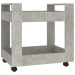 Tralle Til Skrivebord Betonggrå 60X45X60 Cm Konstruert Tre