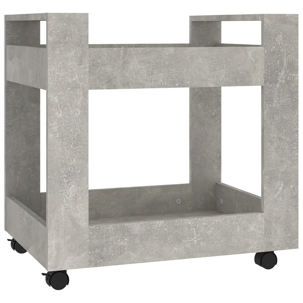 Tralle Til Skrivebord Betonggrå 60X45X60 Cm Konstruert Tre