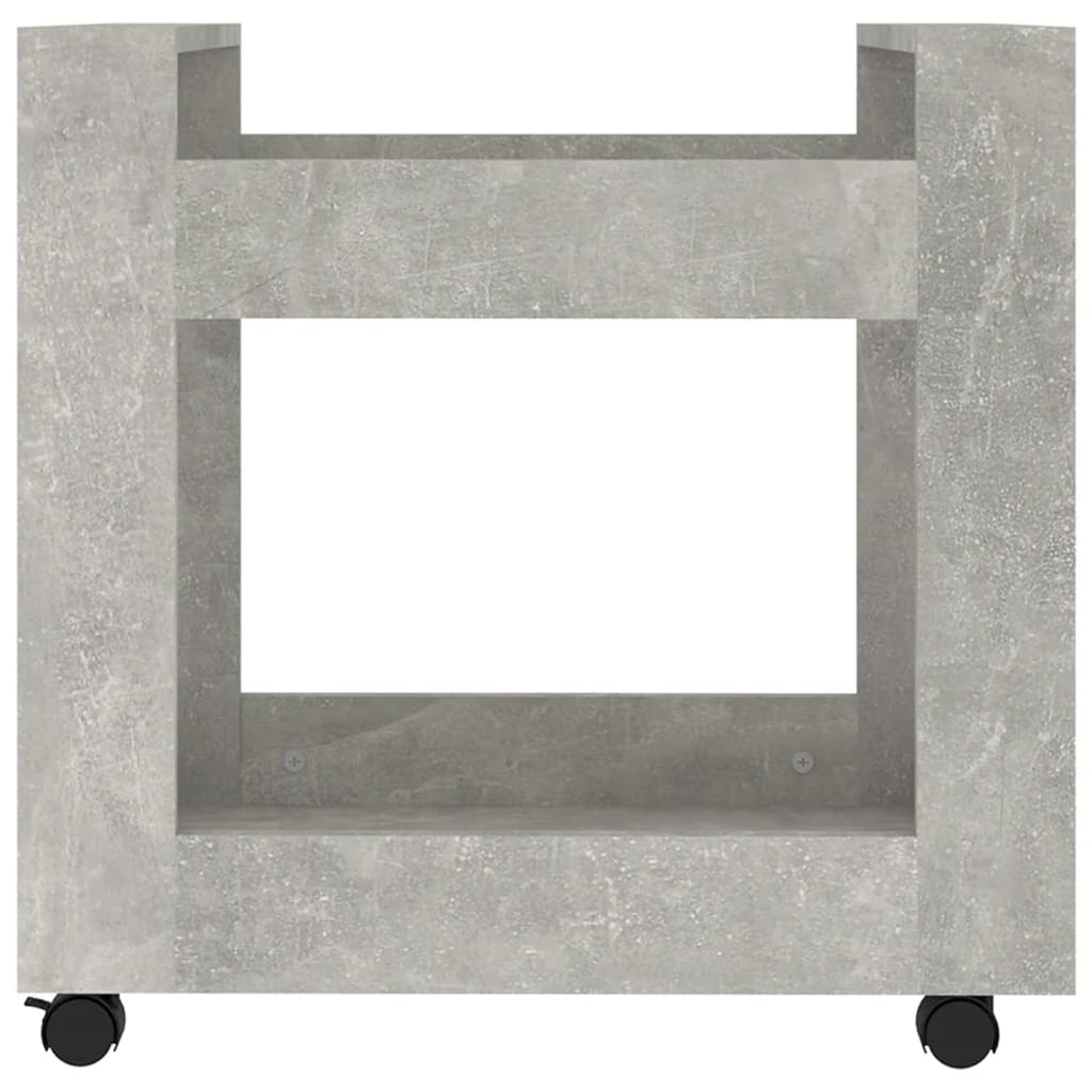 Tralle Til Skrivebord Betonggrå 60X45X60 Cm Konstruert Tre