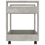 Tralle Til Skrivebord Betonggrå 60X45X60 Cm Konstruert Tre