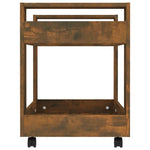 Tralle Til Skrivebord Røkt Eik 60X45X60 Cm Konstruert Tre