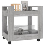 Tralle Til Skrivebord Grå Eik 60X45X60 Cm Konstruert Tre
