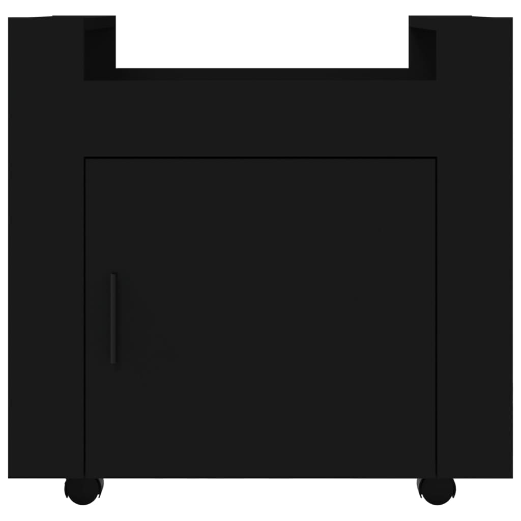 Tralle Til Skrivebord Svart 60X45X60 Cm Konstruert Tre