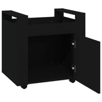 Tralle Til Skrivebord Svart 60X45X60 Cm Konstruert Tre