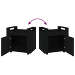 Tralle Til Skrivebord Svart 60X45X60 Cm Konstruert Tre