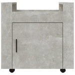 Tralle Til Skrivebord Betonggrå 60X45X60 Cm Konstruert Tre