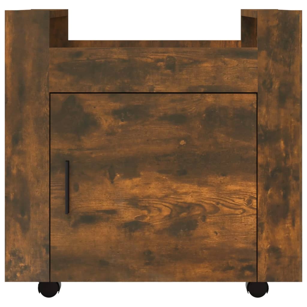 Tralle Til Skrivebord Røkt Eik 60X45X60 Cm Konstruert Tre