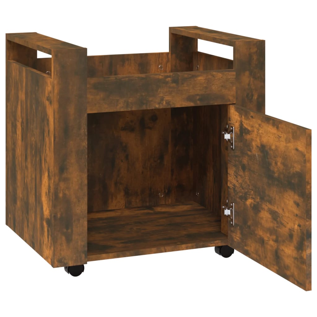 Tralle Til Skrivebord Røkt Eik 60X45X60 Cm Konstruert Tre