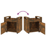Tralle Til Skrivebord Røkt Eik 60X45X60 Cm Konstruert Tre