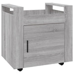 Tralle Til Skrivebord Grå Eik 60X45X60 Cm Konstruert Tre