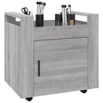 Tralle Til Skrivebord Grå Eik 60X45X60 Cm Konstruert Tre