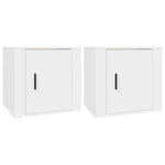 Nattbord 2 Stk Hvit 50X39X47 Cm