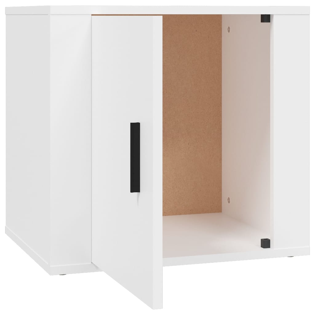 Nattbord 2 Stk Hvit 50X39X47 Cm