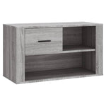 Skoskap Grå Sonoma 80X35X45 Cm Konstruert Tre