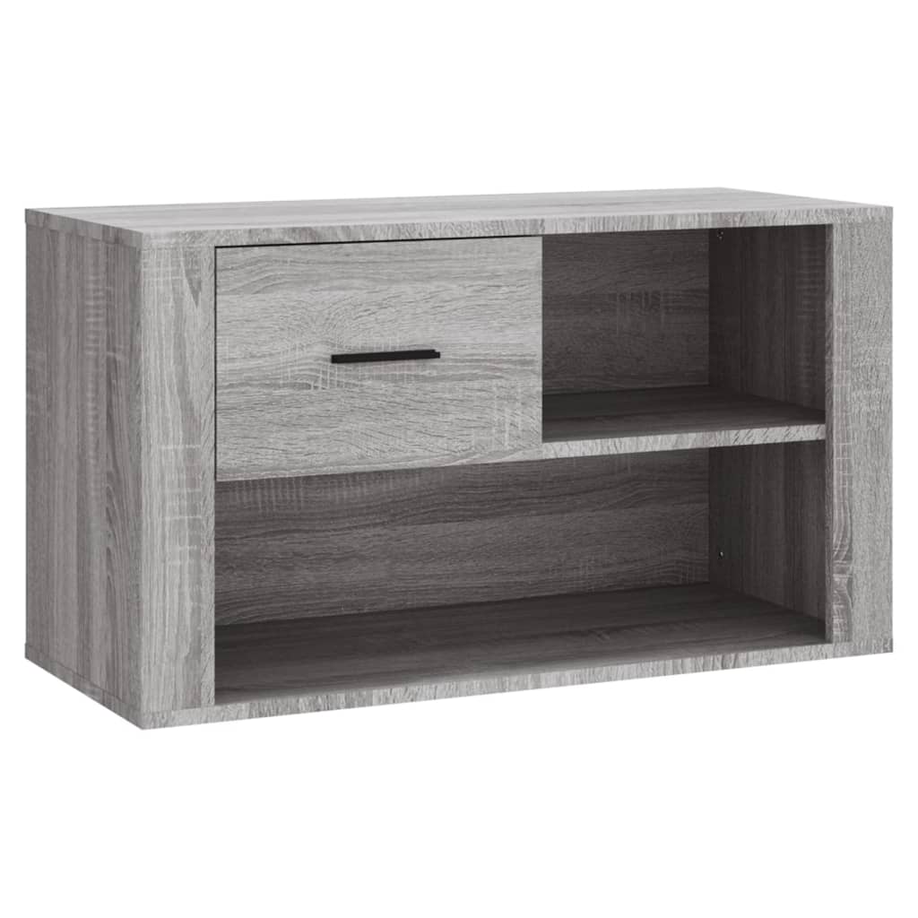 Skoskap Grå Sonoma 80X35X45 Cm Konstruert Tre